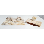 Marmeren inktstel met vloeirol